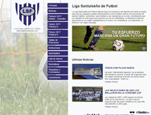 Tablet Screenshot of ligafutbolsanluis.com